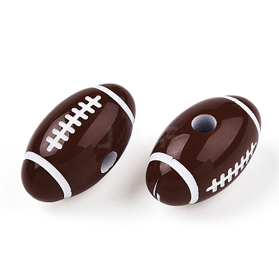 Craft Style Acrylic Beads X-MACR-T023-09-1