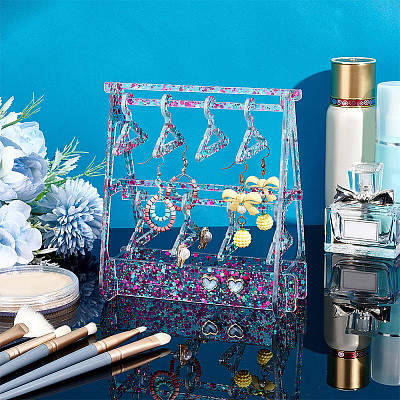 1 Set Transparent Acrylic Earring Display Stands EDIS-PH0001-22-1