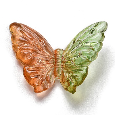 Two Tone Transparent Acrylic Beads X-OACR-E041-06E-1