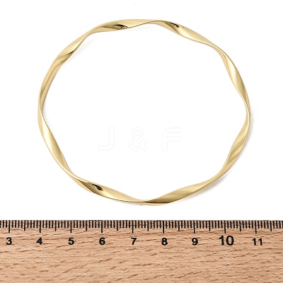 Twisted 304 Stainless Steel Bangles for Women BJEW-D408-06G-1