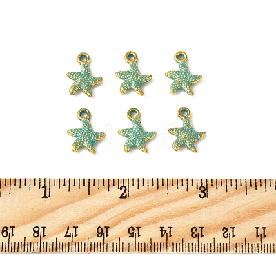 30Pcs Starfish Alloy Pendants FIND-FS0003-41-1