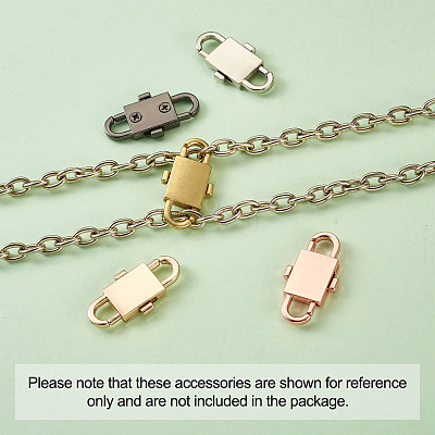 5 Colors Adjustable Alloy Chain Buckles PALLOY-TA0001-91-RS-1