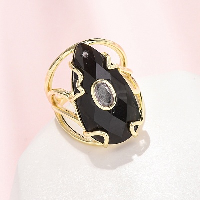 Natural Obsidian Cuff Rings GG-CBA5FCC-03G-07-1