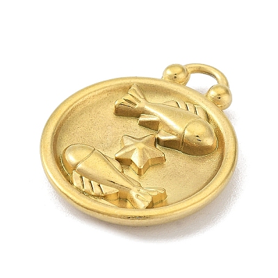 Real 18K Gold Plated Tone 304 Stainless Steel Pendants STAS-K291-01G-10-1