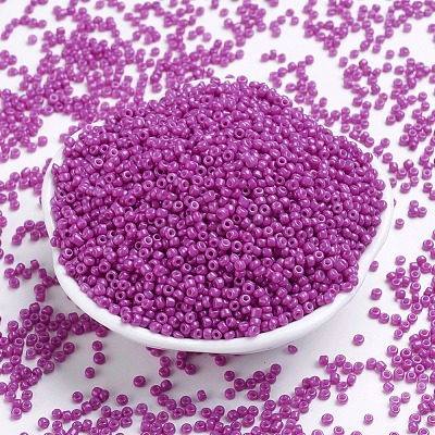 Baking Paint Glass Seed Beads SEED-S001-K21-1
