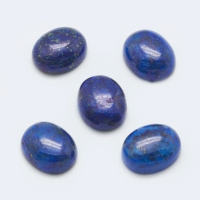 Dyed Natural Lapis Lazuli Gemstone Oval Cabochons G-J329-17-22x30mm-1