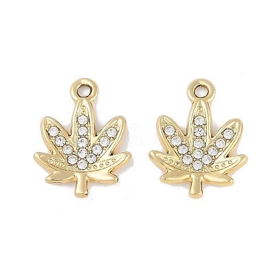 Alloy Rhinestone Pendants FIND-M018-24A-G-1