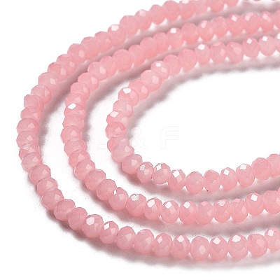 Baking Paint Imitation Jade Glass Bead Strands X-DGLA-A034-J4MM-A3-1