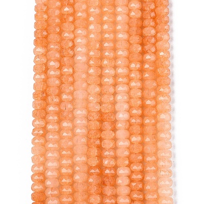 Imitation Jade Crackle Glass Beads Strands GLAA-N068-01A-A14-1