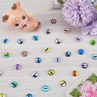 1 Bag Glass Doll Eyes Cabochons DIY-GF0008-70A-1