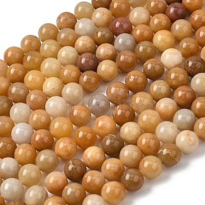 Natural Old Topaz Jade Beads Strands G-F364-06-10mm-1