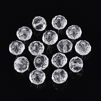 Baking Paint Transparent Glass Beads X1-GLAA-N011-10mm-02-1