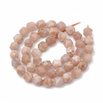 Natural Sunstone Beads Strands G-S332-10mm-008-1