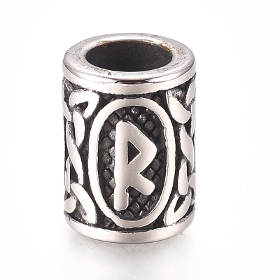 304 Stainless Steel European Beads OPDL-G010-06AS-02R-1