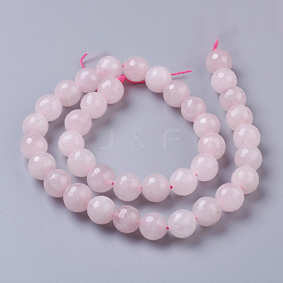 Natural Rose Quartz Beads Strands G-D840-20-10mm-1