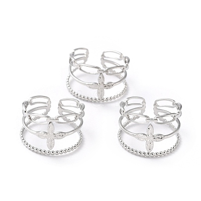 Tarnish Resistant 304 Stainless Steel Finger Rings RJEW-L102-22P-1
