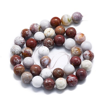 Natural Ocean Jasper Beads Strands G-P457-C05-06-1
