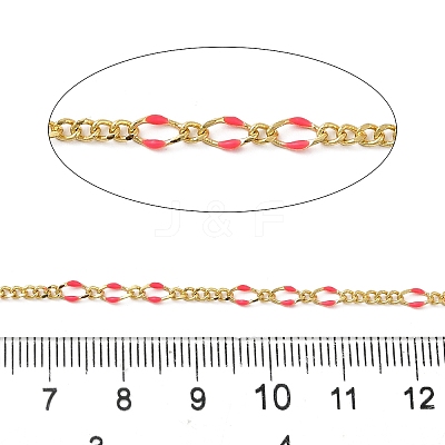Brass Enamel Figaro Chains CHC-L053-09G-06-1