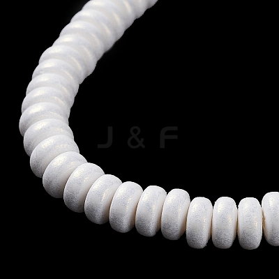 Spray Painted Handmade Polymer Clay Beads Strands CLAY-F004-B08-1