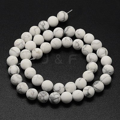 Natural Howlite Beads Strands G-D696-6mm-1