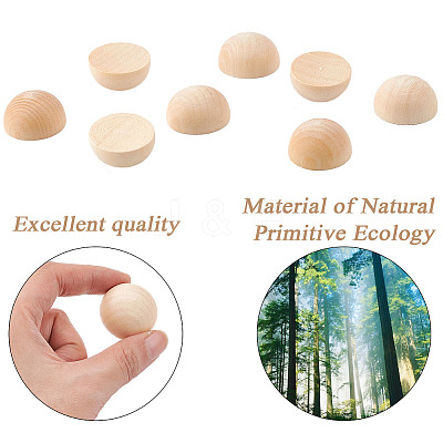 Unfinished Natural Wood Cabochons WOOD-GF0001-13D-1