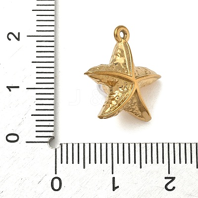 304 Stainless Steel Pendants STAS-F328-02C-G-1
