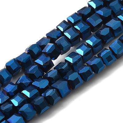 Electroplate Glass Beads Strands LS-EGLA-D018-4x4mm-55-1