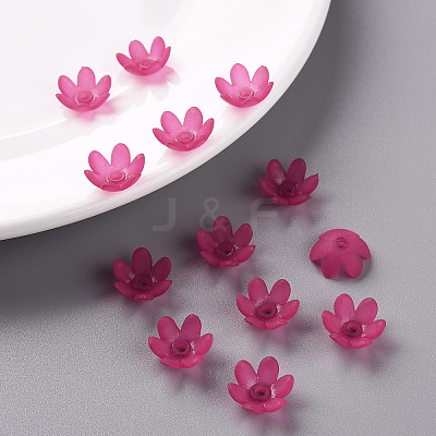 Frosted Acrylic Bead Caps MACR-S371-07A-706-1