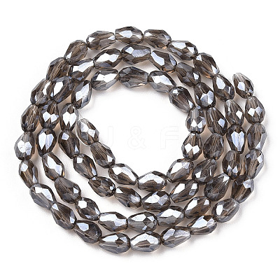 Electroplate Glass Beads Strands EGLA-R008-6x4mm-11-1