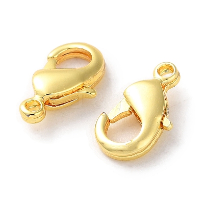 Rack Plating Brass Lobster Claw Clasps KK-F090-27G-01-1