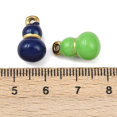 304 Stainless Steel Enamel Pendants STAS-C150-04G-1
