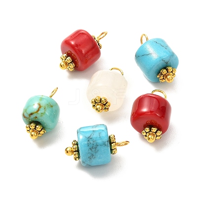 Natural Mixed Gemstone Pendants PALLOY-JF01059-1