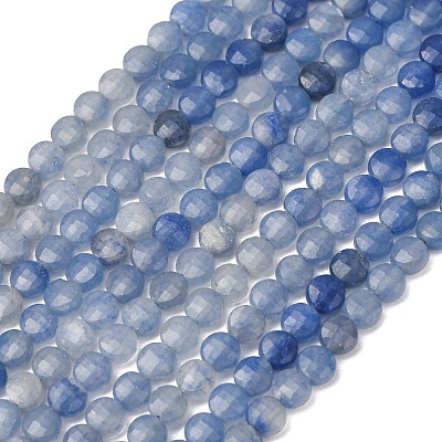 Gradient Color Natural Blue Aventurine Beads Strands GG-CBA9631-D02-01-1