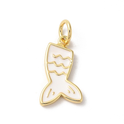 Rack Plating Brass Enamel Pendants KK-Z056-48G-03-1