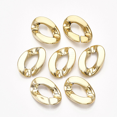 UV Plating ABS Plastic Linking Rings CCB-S162-03G-1
