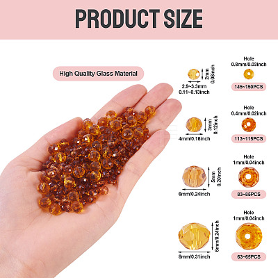 4 Strands 4 Styles Glass Beads Strands EGLA-TA0012-97C-1