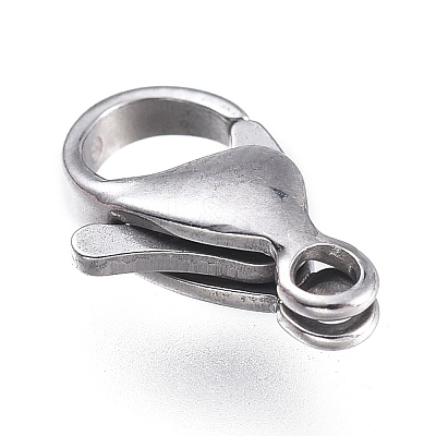 Tarnish Resistant 316 Surgical Stainless Steel Lobster Claw Clasps X-STAS-M281-01P-C-1