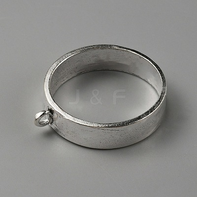 Tibetan Style Alloy Open Back Bezel Pendants FIND-WH0152-220AS-1