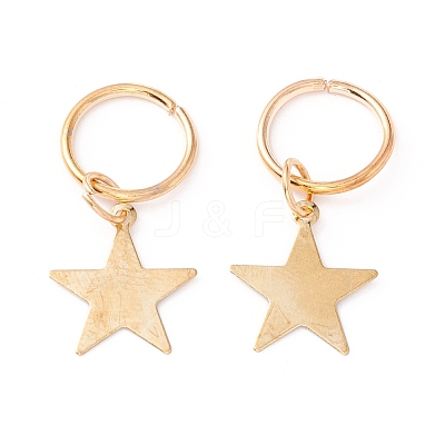 Alloy Star Charms PALLOY-WH0001-03G-1