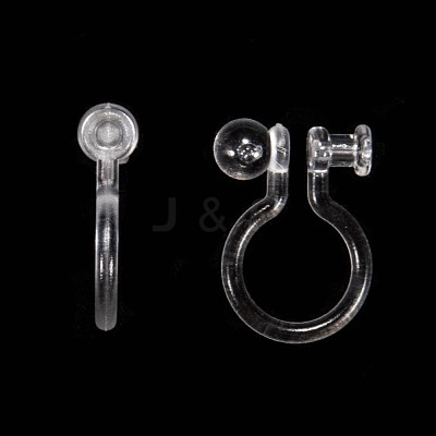Plastic Clip-on Earring Findings KY-P007-F01-1