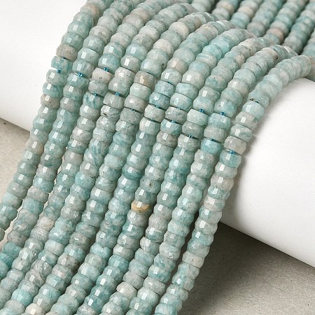 Natural Amazonite Heishi Beads Strands G-A299-A11-01-1
