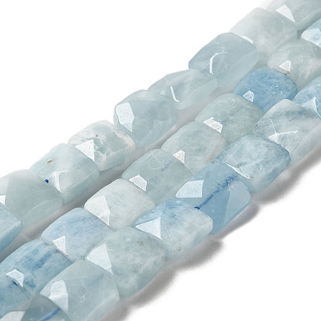 Natural Aquamarine Beads Strands G-C109-A16-02-1