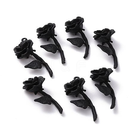 Spray Painted Alloy Pendants X-FIND-G030-06-1