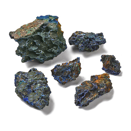 Rough Nuggets Natural Azurite Cluster G-G999-A01-1