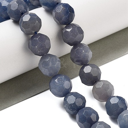 Natural Blue Aventurine Beads Strands G-C150-B05-02-1