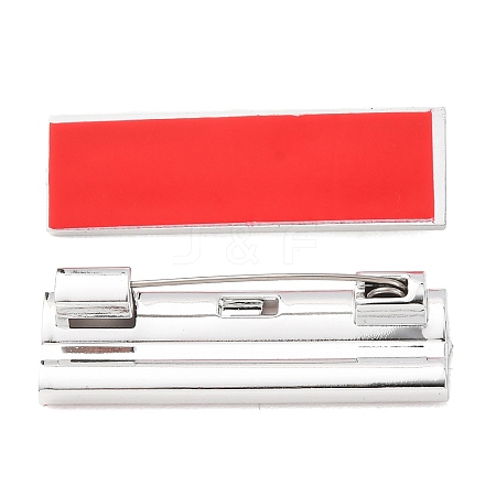 Plastic Adhesive Back Bar Pins with Iron Pins JEWB-B045-01E-1
