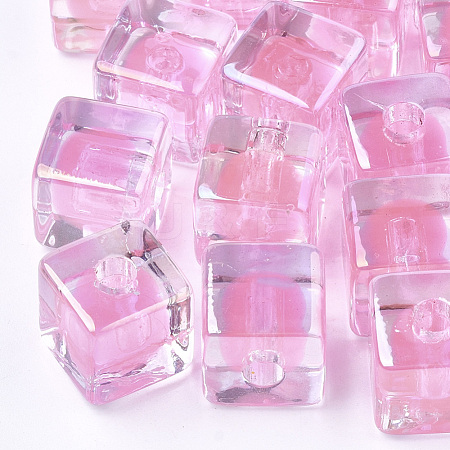 Transparent Acrylic Beads TACR-S148-08A-1