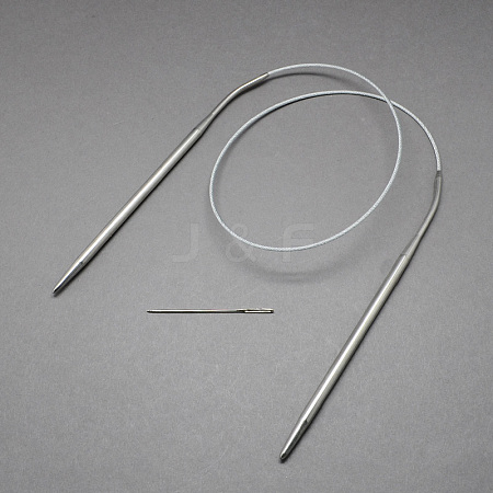 Steel Wire Stainless Steel Circular Knitting Needles and Iron Tapestry Needles X-TOOL-R042-650x3.5mm-1