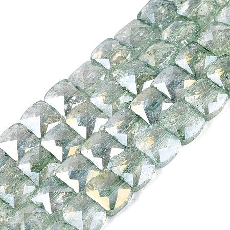 Electroplate Transparent Crackle Glass Beads Strands EGLA-Q135-02A-B03-1