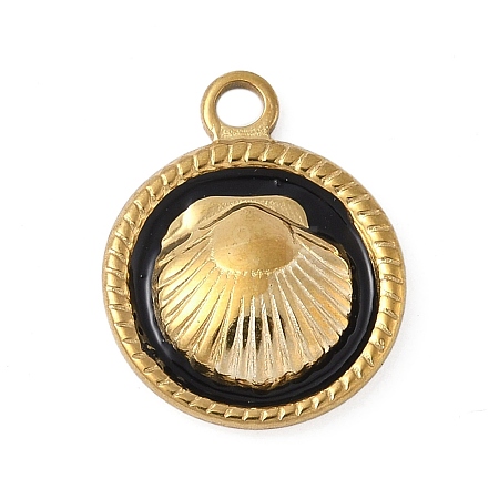 304 Stainless Steel Enamel Pendants LS-STAS-P408-13G-02-1
